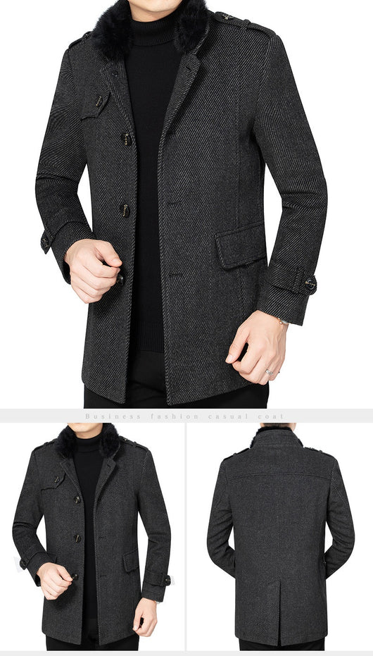 Abrigo de Lana Merino Otoño-Invierno Casual - Image 10