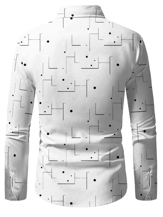 Camisa Casual Transpirable para Hombre con Patrón Irregular - Image 11