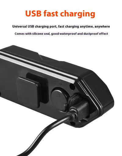 Luz de Giro para Bicicleta con Carga USB y Bocina - Image 13