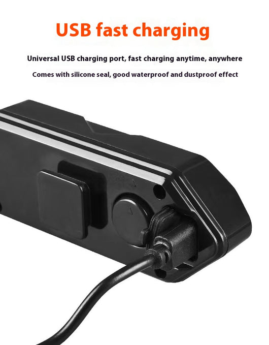 Luz de Giro para Bicicleta con Carga USB y Bocina - Image 13