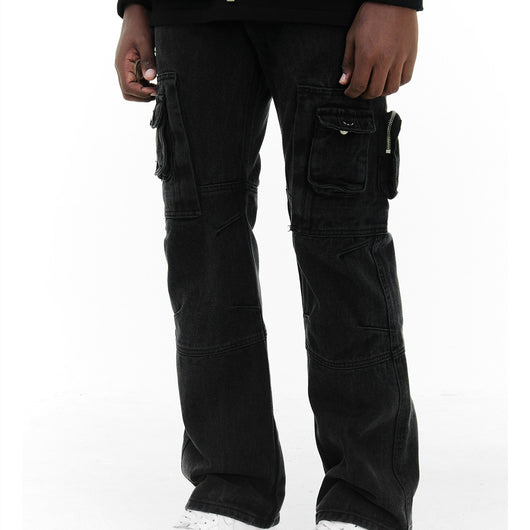 Pantalones de Trabajo Funcionales Multibolsillos Corte Recto Otoño - Image 7
