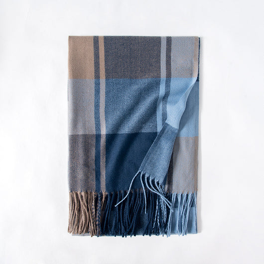Bufanda Gruesa para Mujer con Flecos - Abrigo Cálido de Invierno - Image 5