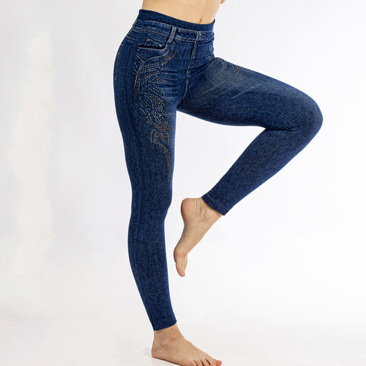 Leggins de Algodón Elasticidad Cuádruple con Control de Abdomen - Image 23