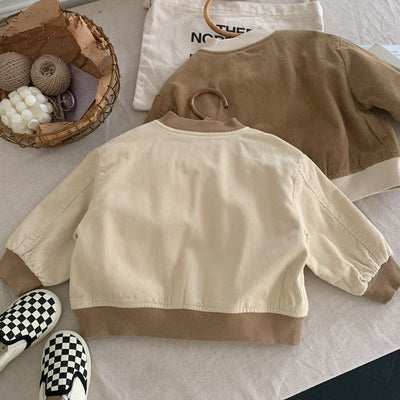 Abrigo Infantil Primavera Corduroy Estilo Japonés y Coreano - Image 9