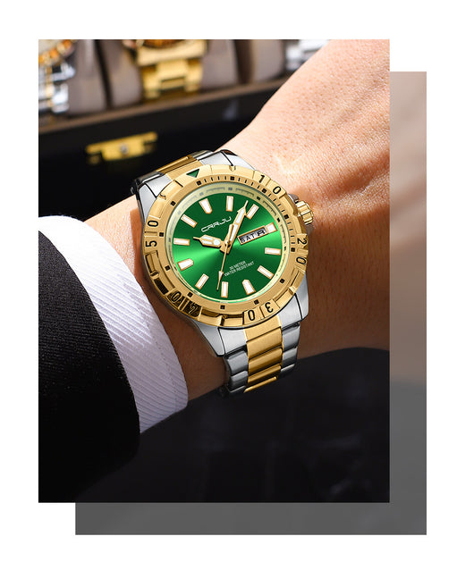 Reloj de Negocios para Hombre con Esfera Grande, Resistente al Agua y Doble Calendario - Image 23