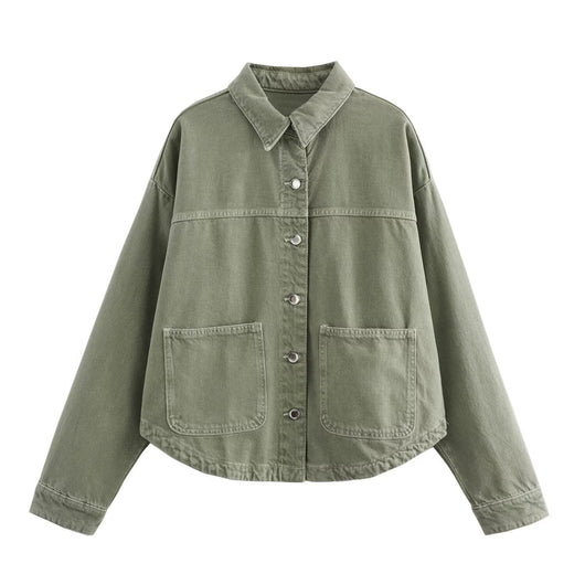 Chamarra de Mezclilla Street Fashion para Mujer - Image 10