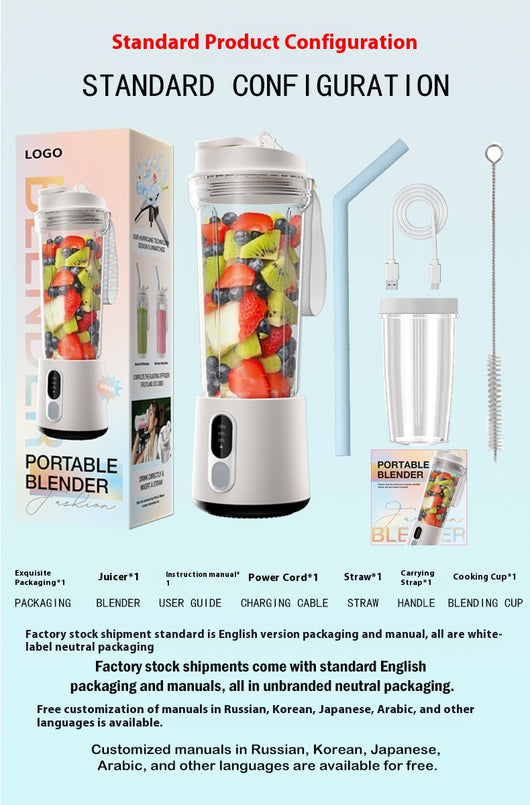 Licuadora Portátil Recargable Multifunción para el Hogar - Image 13
