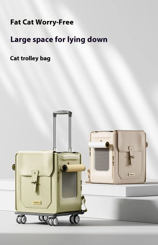 Transportín Plegable Grande para Gatos con Ruedas y Ventilación - Image 17