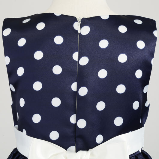 Vestido Infantil con Estampado Irregular y Lazo Festivo - Image 25