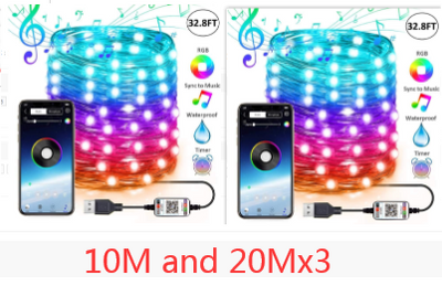 Luces LED Personalizadas para Árbol de Navidad - Cadena de Luces Decorativas - Image 19