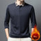 Chompa Polar Suelta para Hombre Otoño Invierno - Cuello Solapa Versátil