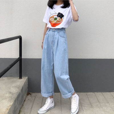Jeans Sueltos Otoño Invierno Estilo Coreano para Mujer - Image 7