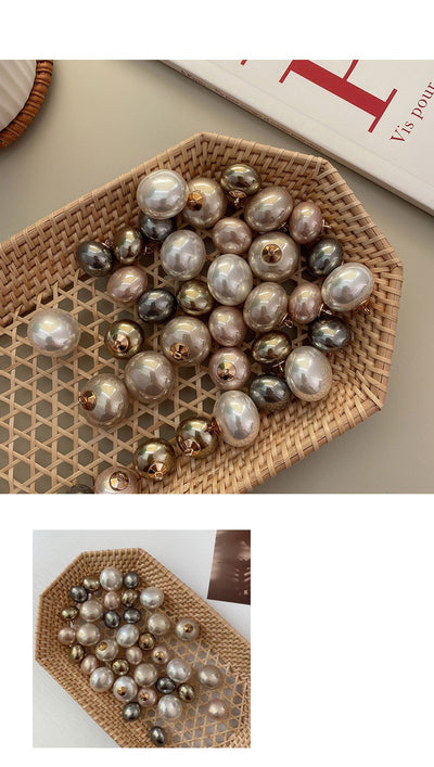 Botón Decorativo Dorado con Perla - Image 13