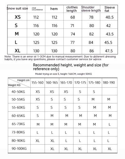 Traje de Esquí Unisex Impermeable y Cortaviento con Doble Capa Térmica - Image 9