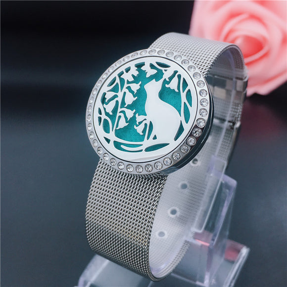 Reloj Difusor de Aromas en Acero Inoxidable
