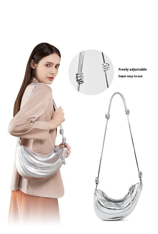 Bolsa Bandolera de Cuero Genuino Full Grain - Estilo Croissant para Uso Diario - Image 14