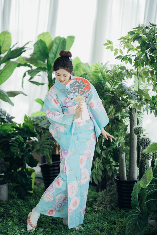 Kimono Formal Komon Japonés Tradicional para Mujer - Image 8