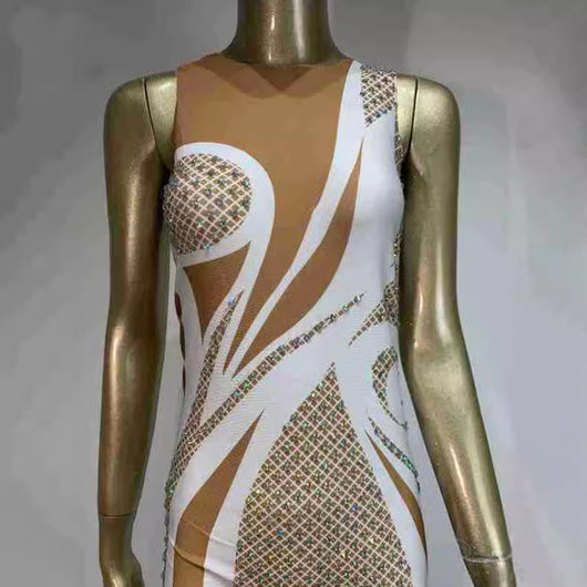 Jumpsuit de Fiesta Yama Fashion AB con Cristales Multicolor - Image 3
