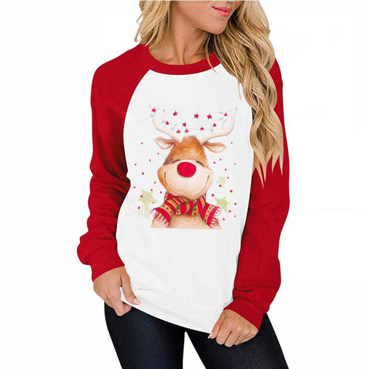 Suéter Raglan Casual para Mujer con Estampado y Combinación de Colores - Image 18