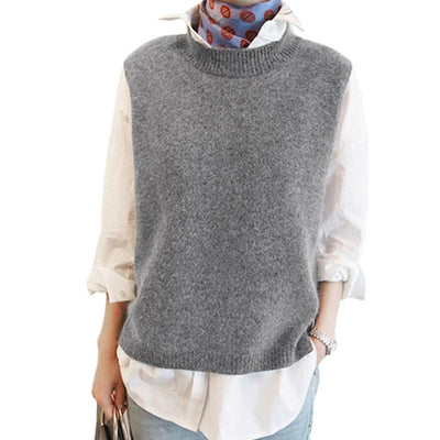 Suéter Cuello Redondo con Solapa Versátil - Image 7