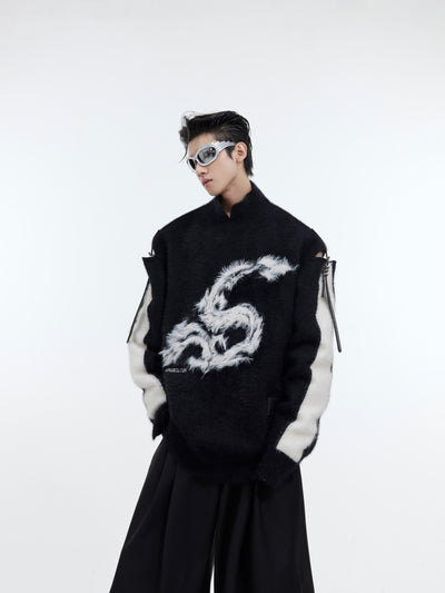 Suéter Tejido Suelto para Hombre Moderno - Image 3
