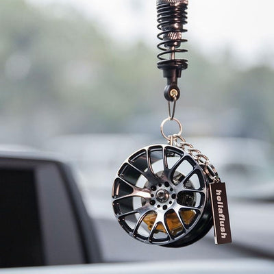 Colgante Decorativo Rueda de Auto - Llavero Ornamental