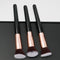 Set de 3 Brochas de Maquillaje Portátiles con Cabezal Plano Biselado