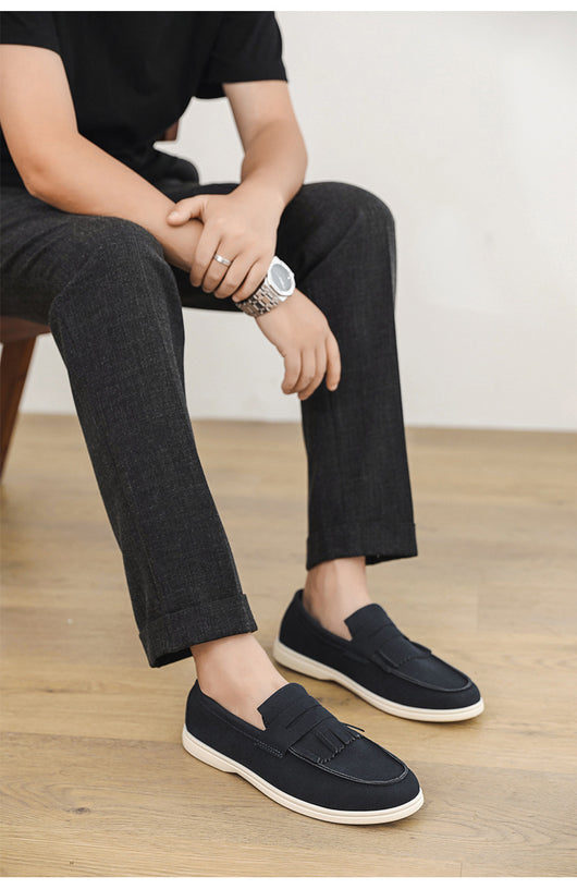 Mocasines de Cuero Mate para Hombre - Calzado Slip-on Elegante - Image 17