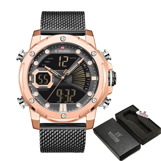 Reloj Deportivo Multifunción Dual Display Resistente al Agua para Hombre - Image 9