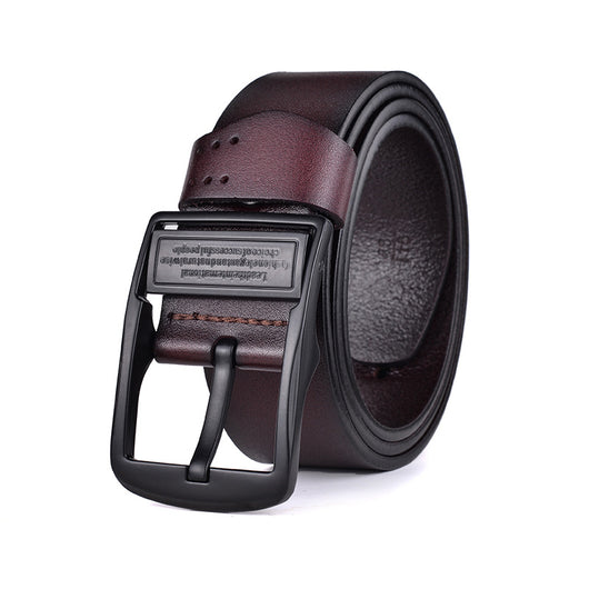 Cinturón de Cuero para Hombre con Hebilla de Pasador - Estilo Casual y Formal - Image 7