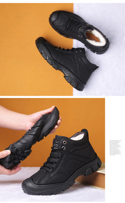 Zapatos de Invierno para Hombre con Forro de Terciopelo y Algodón Grueso - Image 10