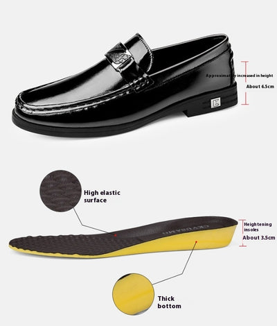 Zapatos de Cuero Ejecutivo con Plantilla Elevadora de Altura en Cuero Genuino - Image 7