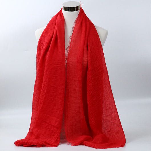 Foulard de Algodón Monocromático Versátil - Image 7