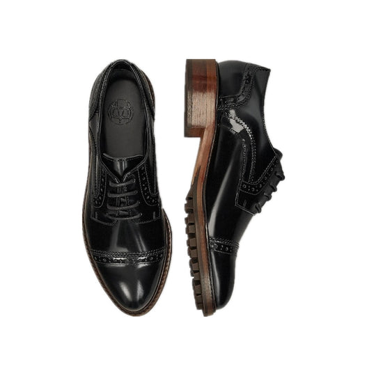 Zapatos Brogue Vintage de Tacón Medio con Plataforma y Detalles Grabados - Image 2