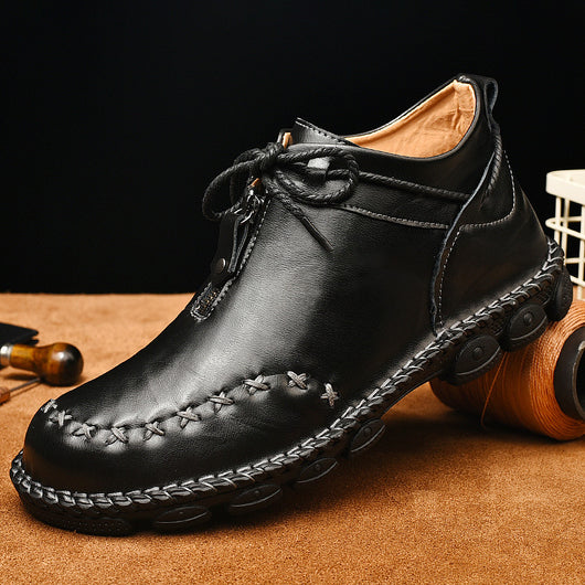 Botas Altas de Cuero para Hombre - Comodidad y Estilo Casual - Image 17