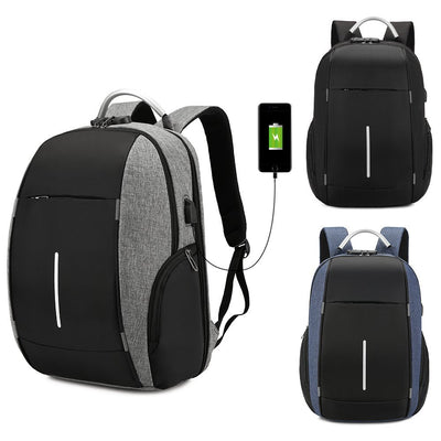 Mochila Escolar de Gran Capacidad con Candado USB y Contraseña - Image 3