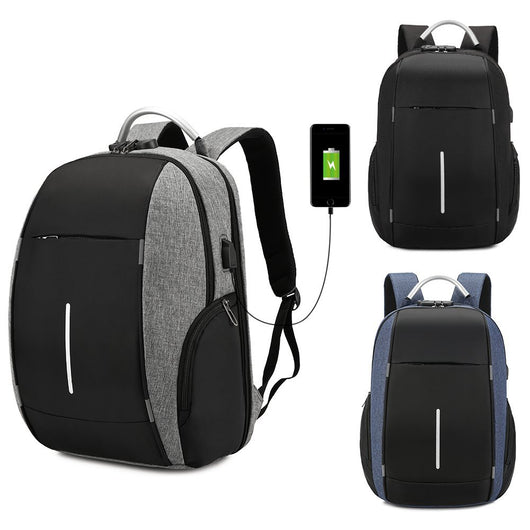 Mochila Escolar de Gran Capacidad con Candado USB y Contraseña - Image 3