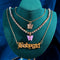 Collar Mariposa de Resina y Metal con Iniciales Personalizadas Multicapa