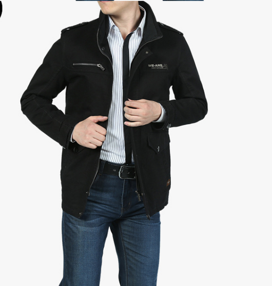 Chaqueta de Algodón Lavado para Hombre - Abrigo Casual Tallas Grandes Invierno - Image 4