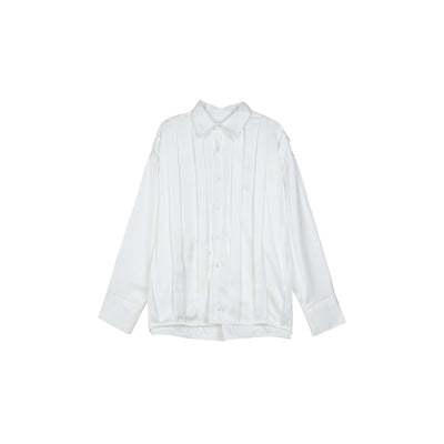 Camisa de Solapa con Textura Plisada Compacta - Image 4
