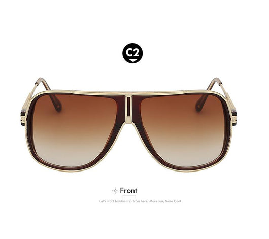 Gafas de Sol Cuadradas Doradas Premium para Hombre y Mujer - Image 10