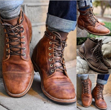 Botas Bajas con Cordones Talla Grande Estilo Europeo y Americano - Image 5