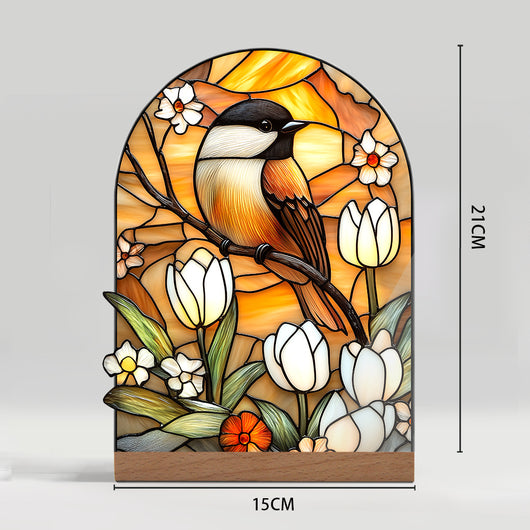 Adornos Decorativos Acrílicos con Efecto Cristal - Flores y Paisajes - Image 9