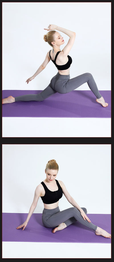 Tapete de Yoga Antideslizante para Principiantes con Bordes de Seguridad - Image 11