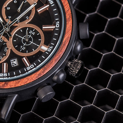 Reloj de Madera Multifuncional para Hombre - Image 3
