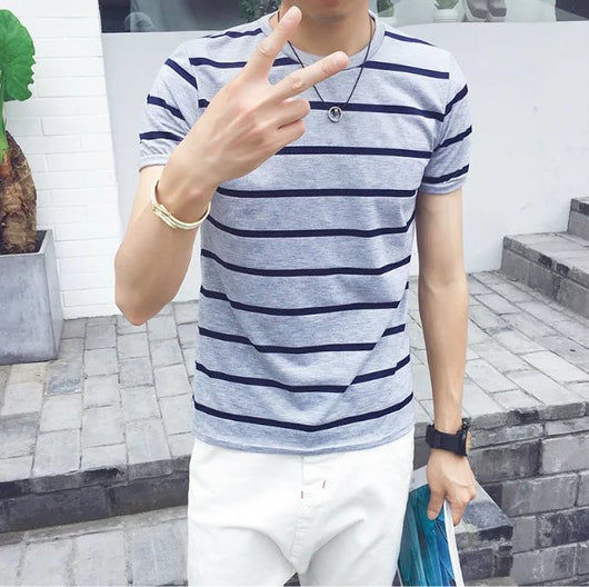 Playera a Rayas Casual para Hombre - Image 34