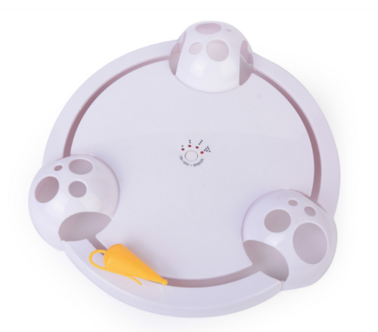 Carrusel Interactivo Eléctrico para Gatos - Juguete de Movimiento Continuo