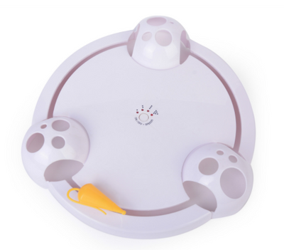 Carrusel Interactivo Eléctrico para Gatos - Juguete de Movimiento Continuo