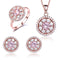 Conjunto de Joyas en Plata 925: Collar, Anillo y Aretes para Mujer