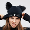 Gorros de Lana con Orejas de Gato para Invierno